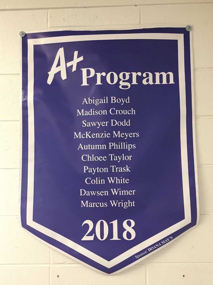 2018 A+ Program Banner
