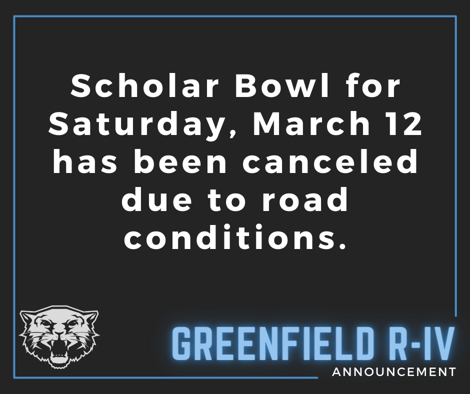 scholar bowl canceled for march 12